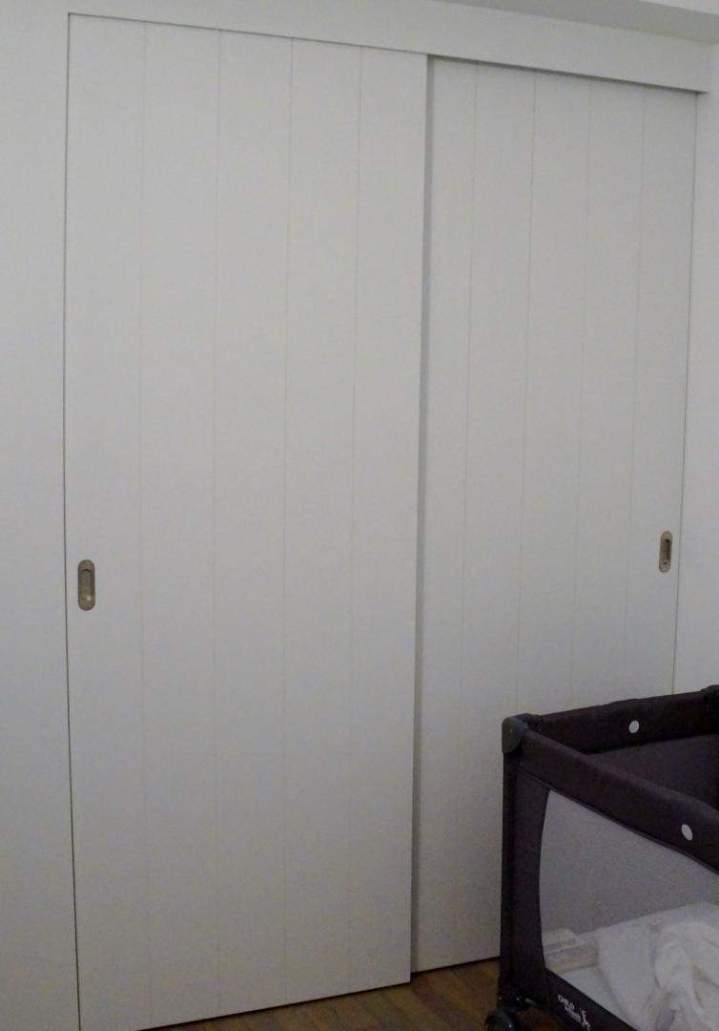 Dressing portes coulissantes blanc épuré La Rochelle
