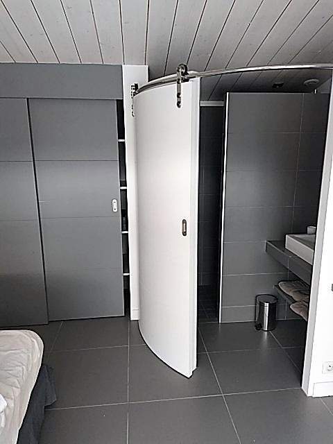 Portes placard gris blanc dressing La Rochelle