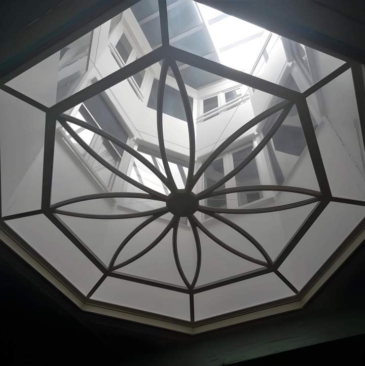 Verrière atelier géométrique en bois La Rochelle